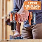 Ridgid 18V Cordless 2-Tool Combo Kit with Drill/Driver, Impact Driver, (2) 2.0 Ah Batteries, and Charger